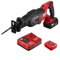 SKIL PWR CORE 20 20-V Variable Speed Brushless Cordless Reciprocating Saw ( Battery & Charger Included)