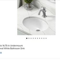 I Have (2) 16.75" White Oval Under The Counter Ceramic Sinks