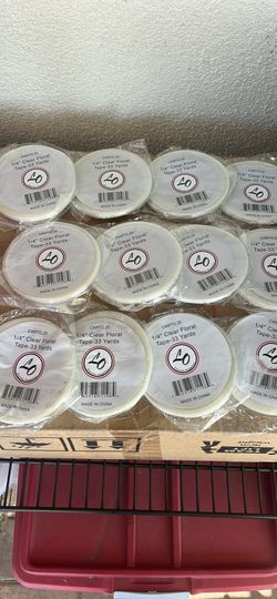 New! 1/4 Clear Floral Tape - 33 yards Retail $3+