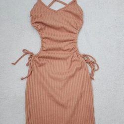 ✅️ Caramel Waist Cutout Mini Dress• Size S• Great Condition• $12firm