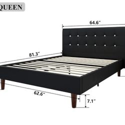 Black Queen Size Bedframe