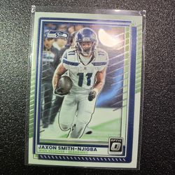 JAXON SMITH-NJIGBA SEAHAWKS OPTIC BLUE PANINI NFL SPORTS CARD!