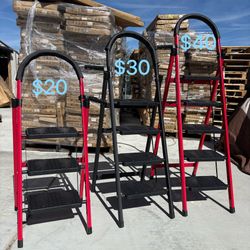 Level 3/4/5 Step Portable Ladders | Sturdy and Lightweight, Easy to fold, $20 $30 $40