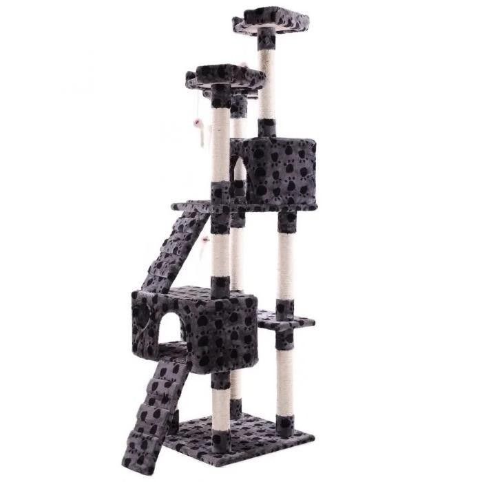 A198-Indoor Cat Climber Scratching Post Tree House Large