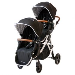 Mockingbird Single-to-Double Stroller + 2nd Seat + Car Seat Adapter – Great Condition!