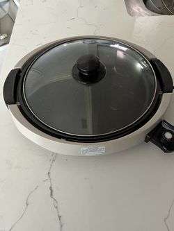 Electric Skillet with Glass Lid