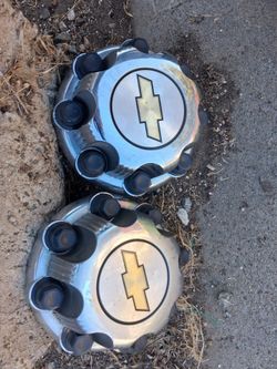 Chevy Chrome Wheel Center Caps – Set of 2