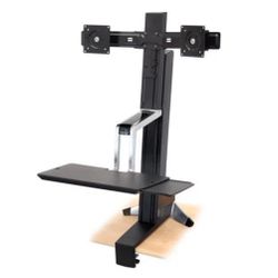 Ergotron Dual Monitor Standing Desk Workstation