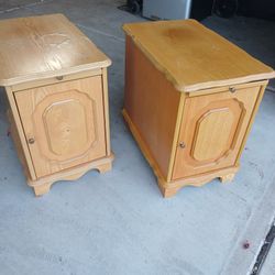 A Pair Of End Tables/ Nightstand