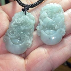 Burma Jade Chinese Horoscope Pendants 