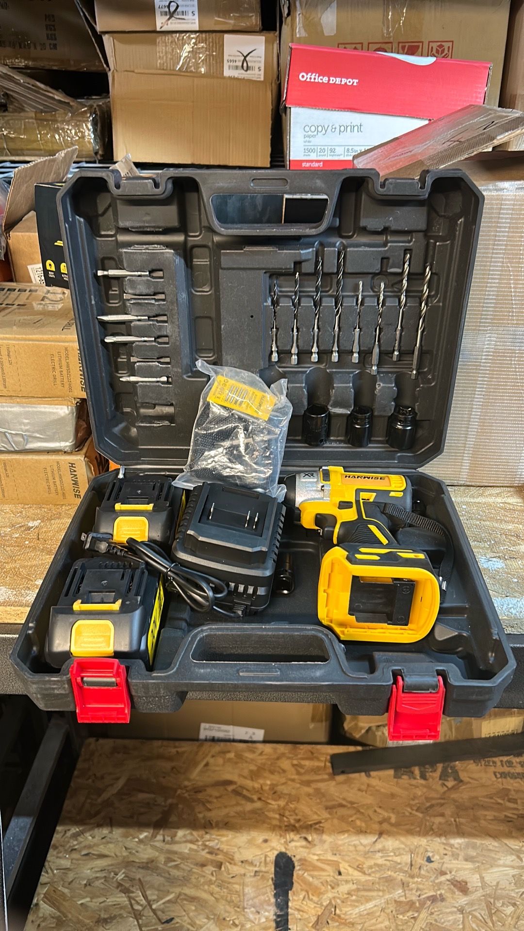HANWISE 20V Cordless 1/2” Impact Wrench Kit – Complete Set 🔧