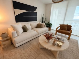 West Elm Haven Sofa + Monti Coffee Table Set |