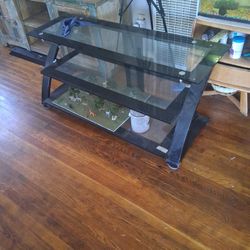 Tv Stand Use Nice Glass Made Good Offer 
