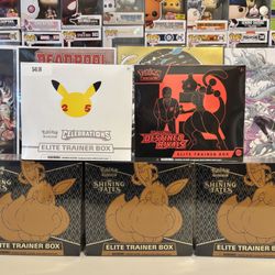 Pokemon ETB: Celebrations, Destined Rivals, Shining Fates