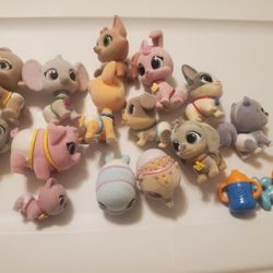 Disney Jr. T.O.T.S Tiny Ones Transport Service Fuzzy Animal 14 Pcs Animal Plus 4 accessories 