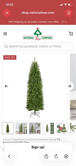 National Tree Company 7 ft Kingswood Fir Slim Tree