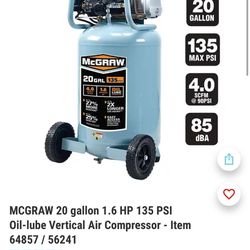 Air Compressor 20 Gallon