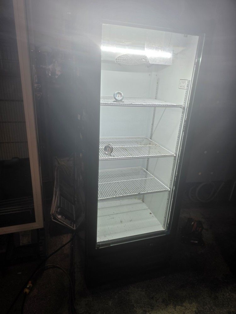Imbrea 12 Cubic Feet Glass Door Commercial Merchandiser Cooler Refrigerator