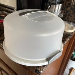 Large Sterilite Cake Carrier w/ Lid & Handles