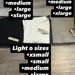 Essentials hoodies all sizes all colors 40$