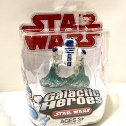 Star Wars Galactic Heroes R2-D2 Figure 90135 Hasbro 2004 SEALED Vintage