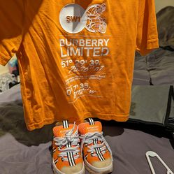 Burberry toddler t-shirt and shoe