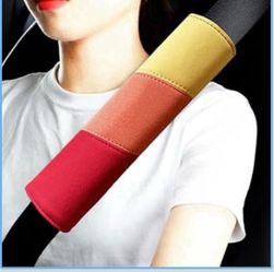 Car shoulder pads multicolor seatbelt