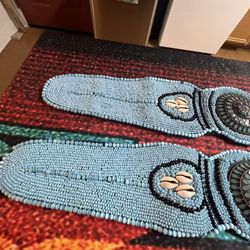 2 Beautiful Woman’s belts voodoo brass Shell Turquoise Almor Belts 