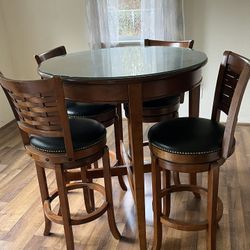 Bar height, dining room table