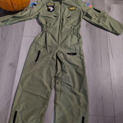 Aviator Jet Top Gun Costume Ace Size 7/8 Kids