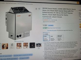 VEVOR 4.5KW 240V Electric Sauna Heater