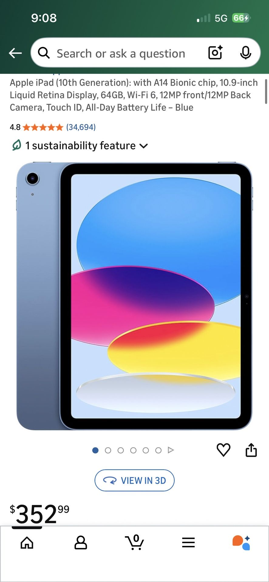 iPad 10th Gen With Original Packaging And A Case