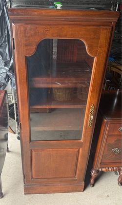 Cherry Stereo Curio Cabinet