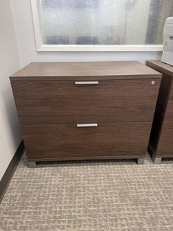 (2) Wooden Lateral File Cabinets. Free! You just need to pick them up before the end of October.