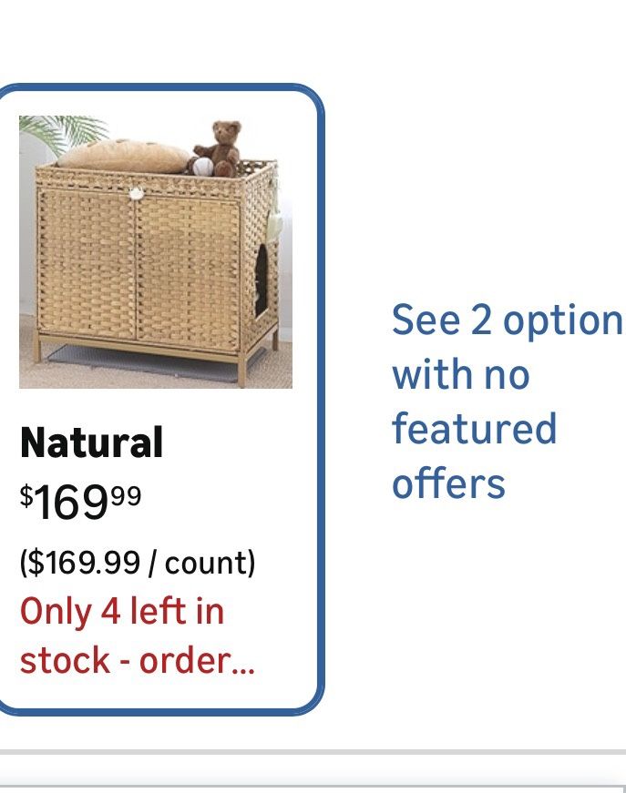 Cat Litter Box Enclosure; Cat Litter Box Enclosure Furniture with Cat Litter Mat;Handwoven Rattan Cat House with Metal Heightened Feet;30.3×18.3×28 In