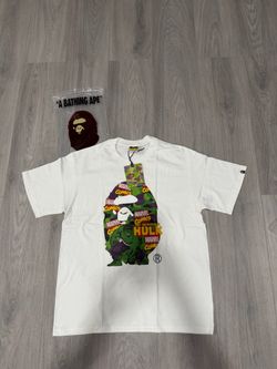 White marvel Bape tee, size medium and brand new