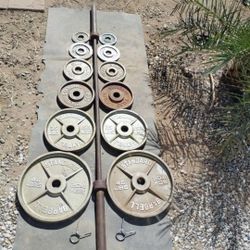 245lbs Olympic Weights+ Barbell 