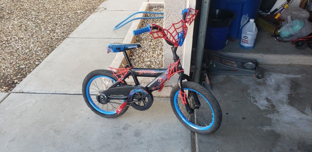 Kid's Huffy Spider-Man 16 In Bike
