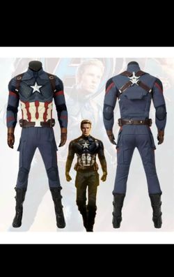 Avengers Thor CAPTAIN AMERICA Costume Cosplay - Size Large/ Extra Large Everything you see in pics.