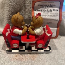 Coca Cola "Sharing A Coke And A Smile" Resin Figurine