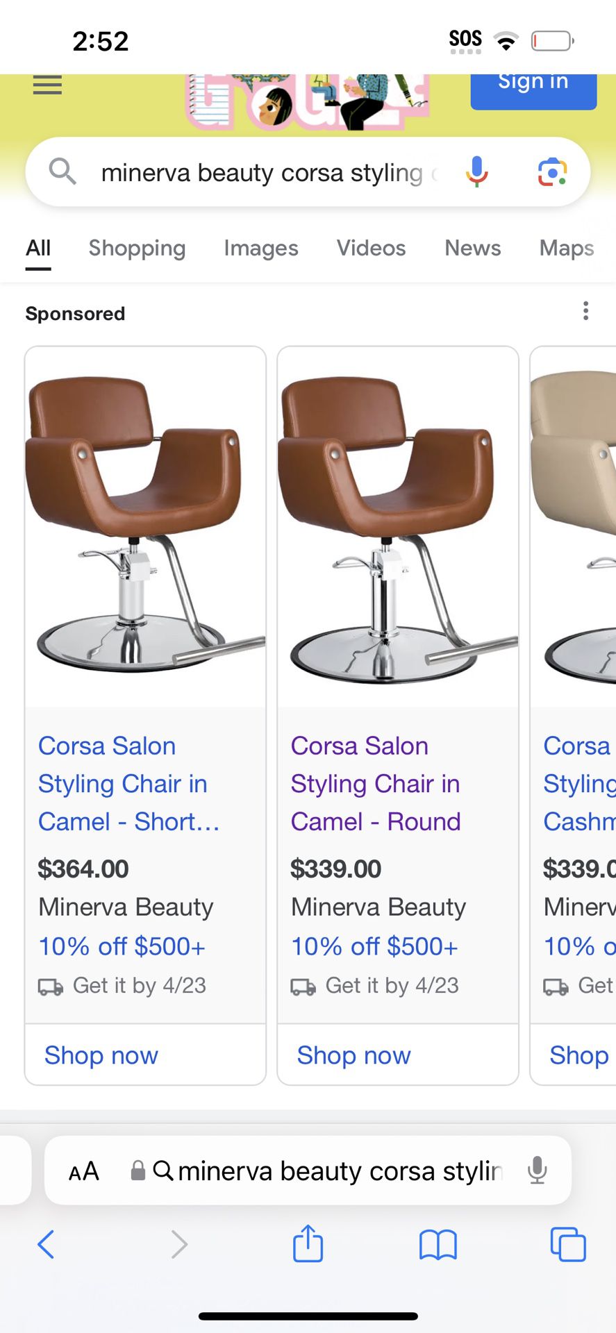 I Have 2 Corsa Stylist Chairs For Sale 
