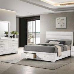 New Bedroom Set Ling Or Queen Storage 