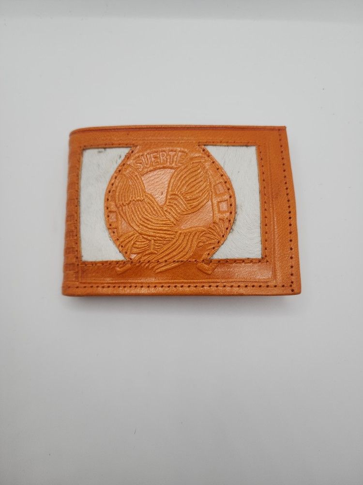 Western Tooled Leather Bi-fold Wallet  