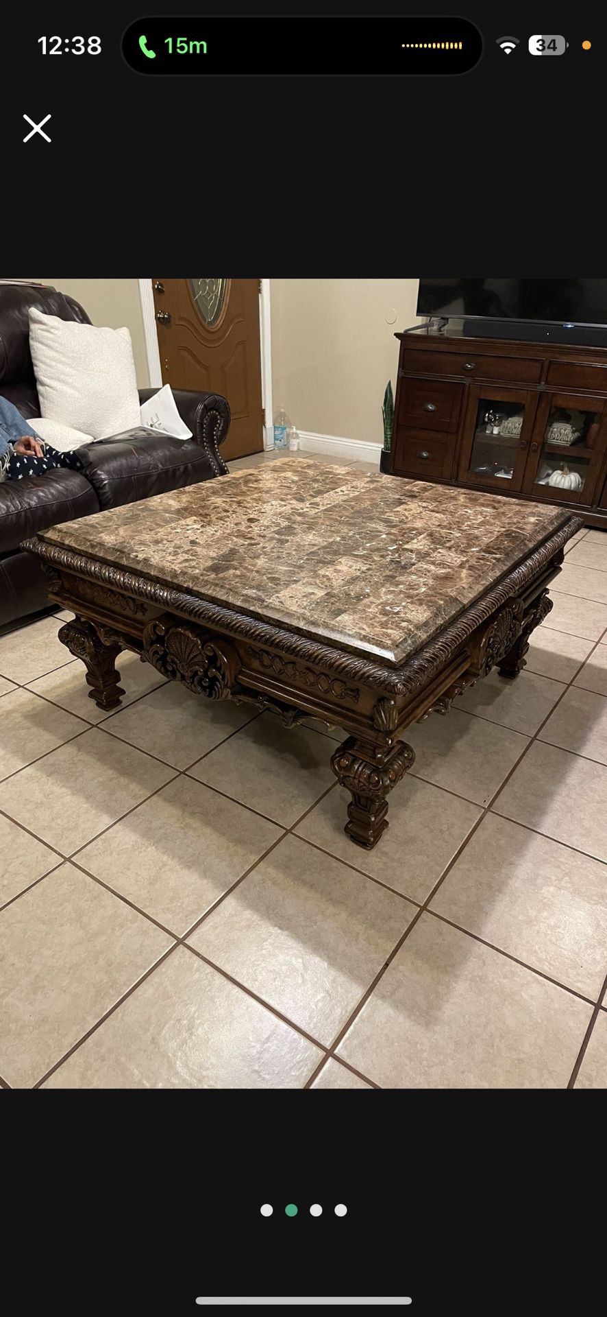 Dollins 4 Legs Coffee Table