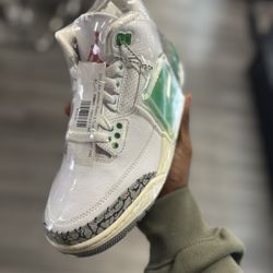 Sz 5.5Y/7W | USED | 2023 Air Jordan Retro 3 Lucky Green (W)