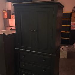 Tall Black Dresser