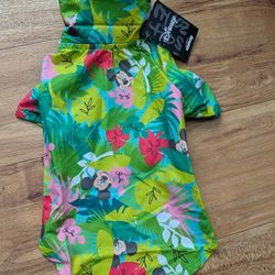 New Mickey Mouse Dog Shirt Size S