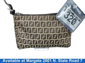 Fendi 4261 Hobo Brown Purse / Handbag