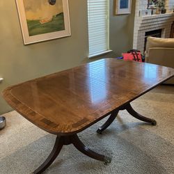  WOODEN DINING ROOM TABLE
