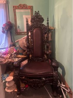 Gently used king chair